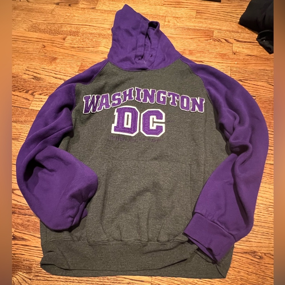 Large Purple Washington DC sweatshirt